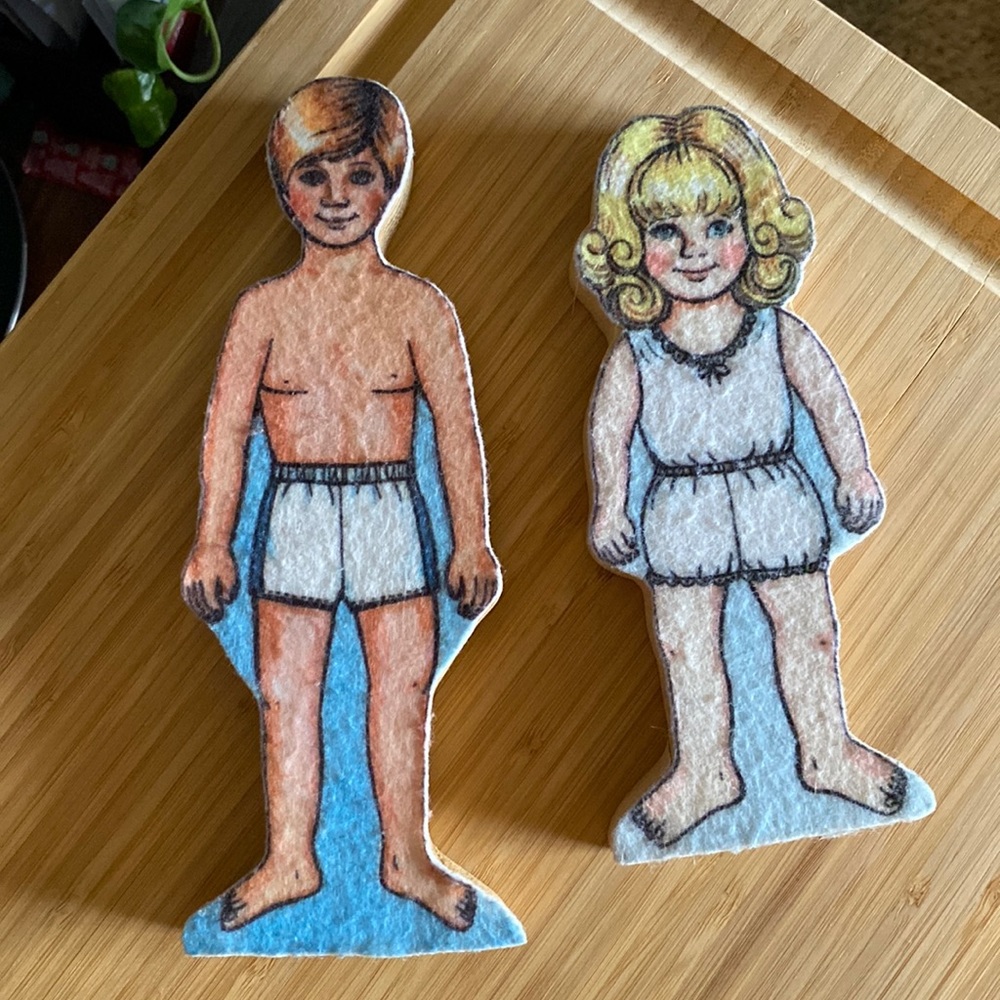 Vintage Felt Dolls